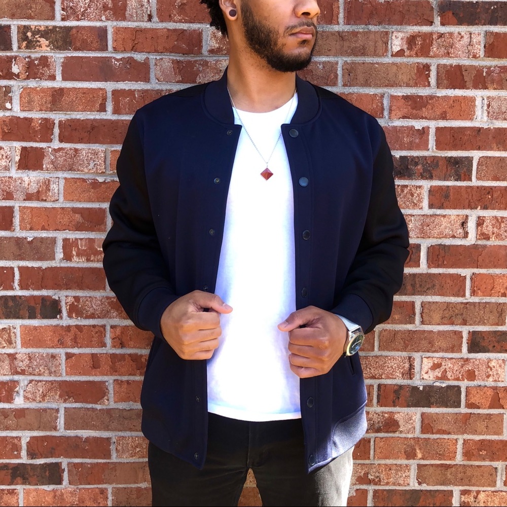 Five Four Men’s Black/Navy Tech Track Jacket
